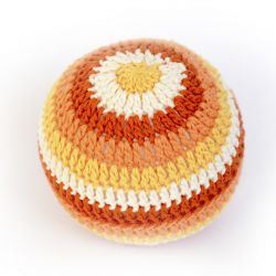 Hochet balle crochet XXL (orange)