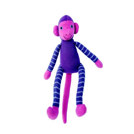 Jim de aap (paars) 25 cm