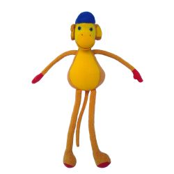 Tom de aap (geel) 30 cm