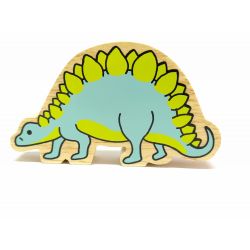 Stelio le stegosaurus - Figurine en bois massif