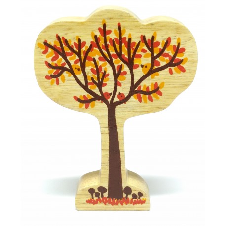 Arbre en automne - Figurine en bois massif